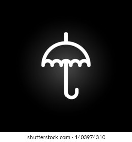umbrella sign neon icon. Elements of weather set. Simple icon for websites, web design, mobile app, info graphics