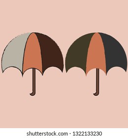 umbrella sign on background