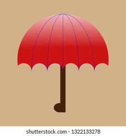 umbrella sign on background