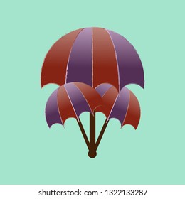 umbrella sign on background