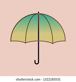 umbrella sign on background