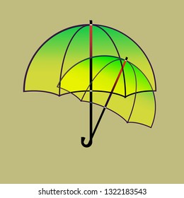 umbrella sign on background