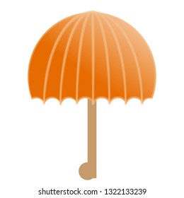 umbrella sign on white background
