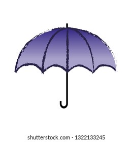 umbrella sign on white background