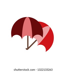 umbrella sign on white background