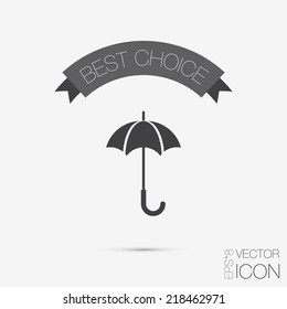 umbrella sign. symbol umbrella. protection from rain and moisture