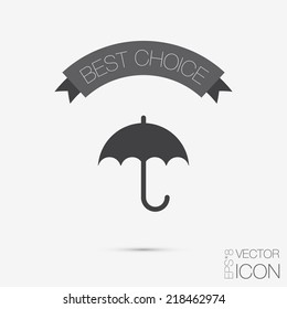 umbrella sign. symbol umbrella. protection from rain and moisture