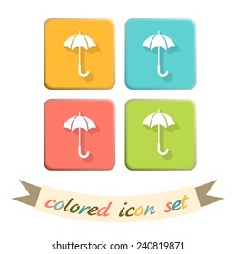 umbrella sign. symbol umbrella. protection from rain and moisture