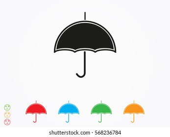 umbrella, sign, symbol, vector illustration eps10