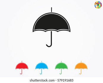 umbrella, sign, symbol, vector illustration eps10