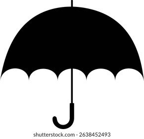 Umbrella Silhouette Design Graphic Element