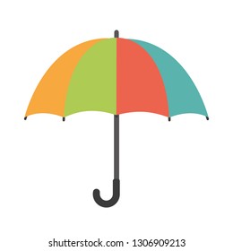 Umbrella silhouette graphic icon vector illustration