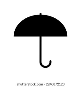 Umbrella silhouette icon. Rainy day. Vector.