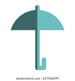 umbrella silhouette isolated icon