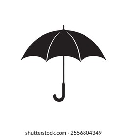 Umbrella silhouette vector design art