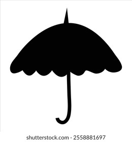 umbrella silhouette vector eps 10.