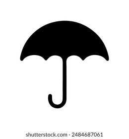 Umbrella silhouette Vector illustration art