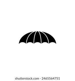 Umbrella silhouette. Vector illustration on a white background.