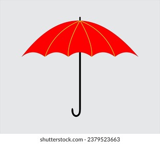 Ilustración del Vector de diseño simple de paraguas 