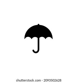 Umbrella simple flat icon vector illustration