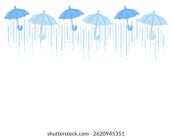 Umbrella simple frame illustration material