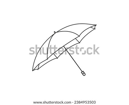 Umbrella simple icon, rain illustration sign, umbrella symbol or logo, umbrella, vector illustration.