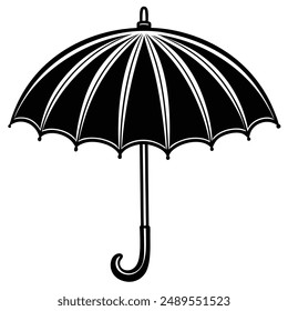 Umbrella simple icon set. Umbrella. Vector illustration