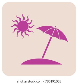 Umbrella sketch icon for web, mobile and infographics