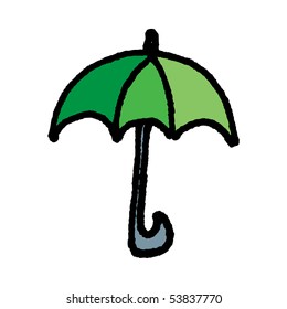 Umbrella sketch. Vector