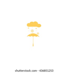 umbrella, snow icon