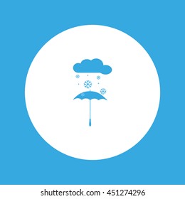 umbrella, snow, icon
