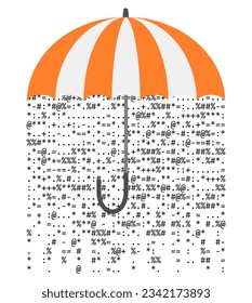 Umbrella and source code, concept data protection