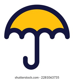 umbrella springtime season fill icon styles