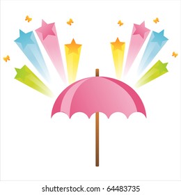 umbrella with star splash
