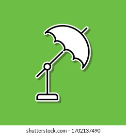 Icono del paraguas. Línea delgada simple, contorno vectorial de iconos de fotografía para ui y ux, sitio web o aplicación móvil