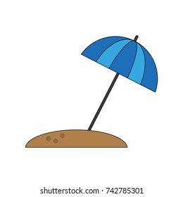 umbrella striped icon image 