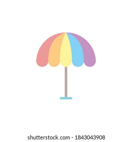 Umbrella Summer Clipart Vector Design