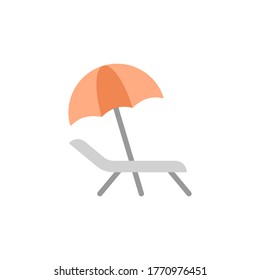 Umbrella, summer icon. Simple color vector elements of vacation icons for ui and ux, website or mobile application