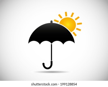 Umbrella With Sun