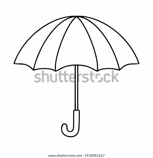 Umbrella Sun Rain Style Doodle Vector Stock Vector (Royalty Free ...