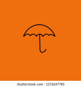 umbrella symbol. emblem for rain. umbrella background vector design.