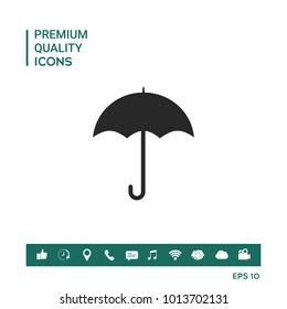 Umbrella symbol icon