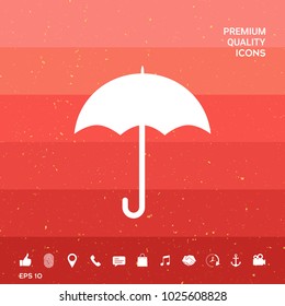 Umbrella symbol icon