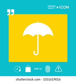 Umbrella symbol icon