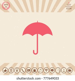 Umbrella symbol icon