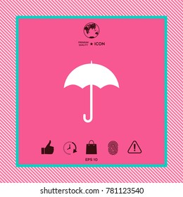 Umbrella symbol icon
