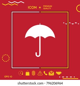Umbrella symbol icon