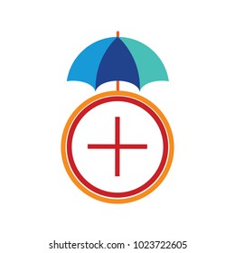 Umbrella Target Logo icon design