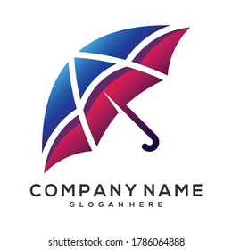 Regenschirmtechnologie, Vektorgrafik, Regenschirm-Logo