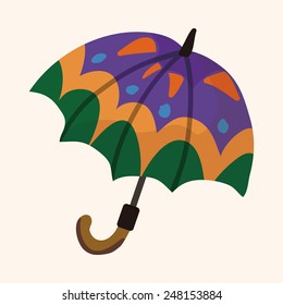 Umbrella theme elements vector,eps